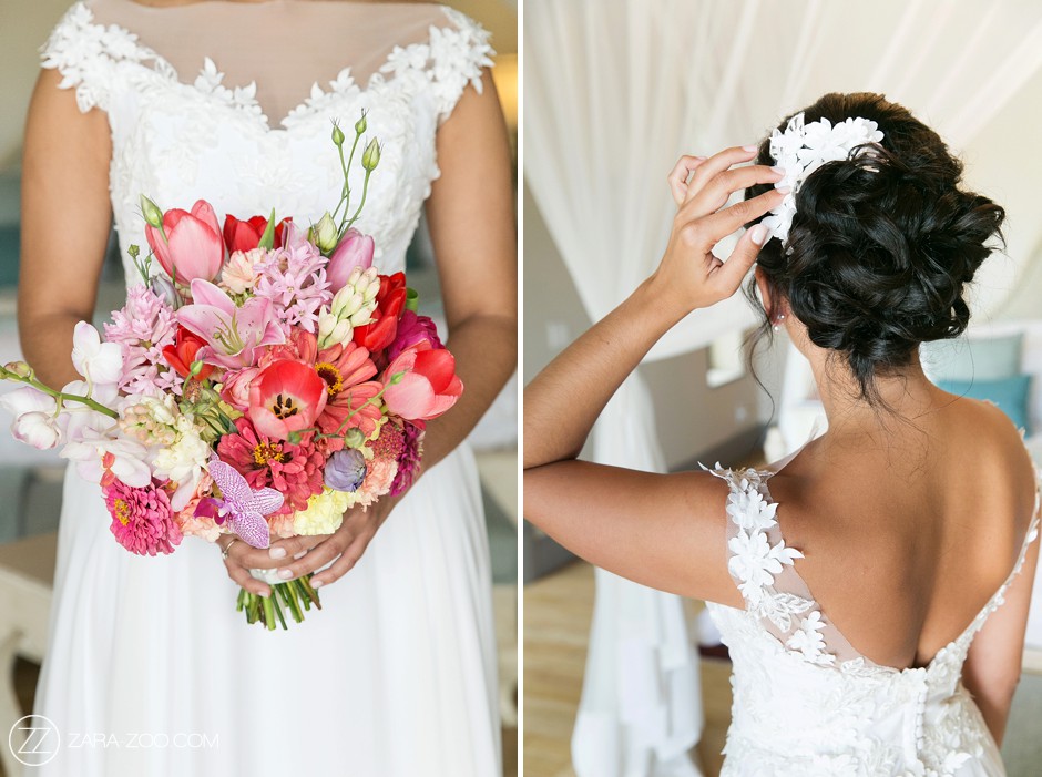 Bridal Bouquet and Hair