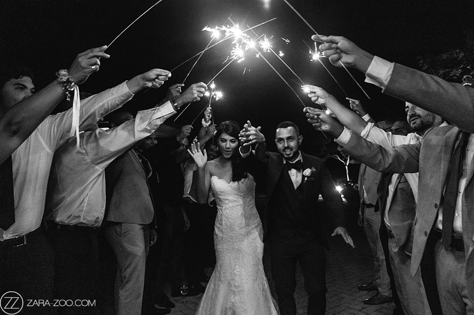 Wedding Photos with Sparklers